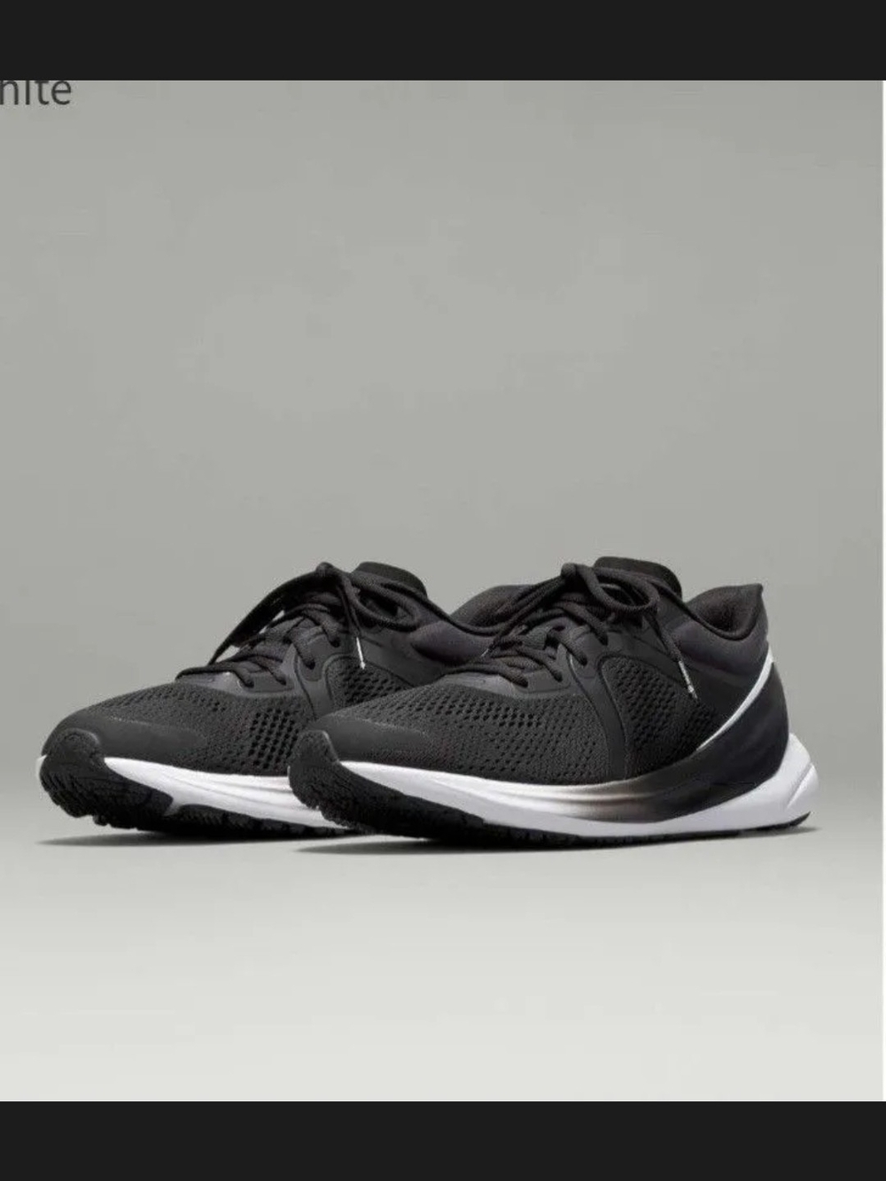 Lululemon Blissfeel Womens Running Shoe Black / Black / White Size 5
